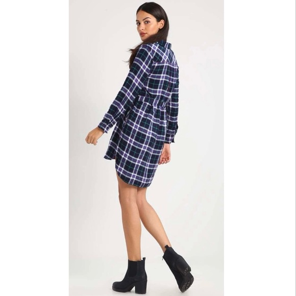 GAP Dresses & Skirts - Gap Pendleton Long Sleeve Plaid Shirtdress Medium